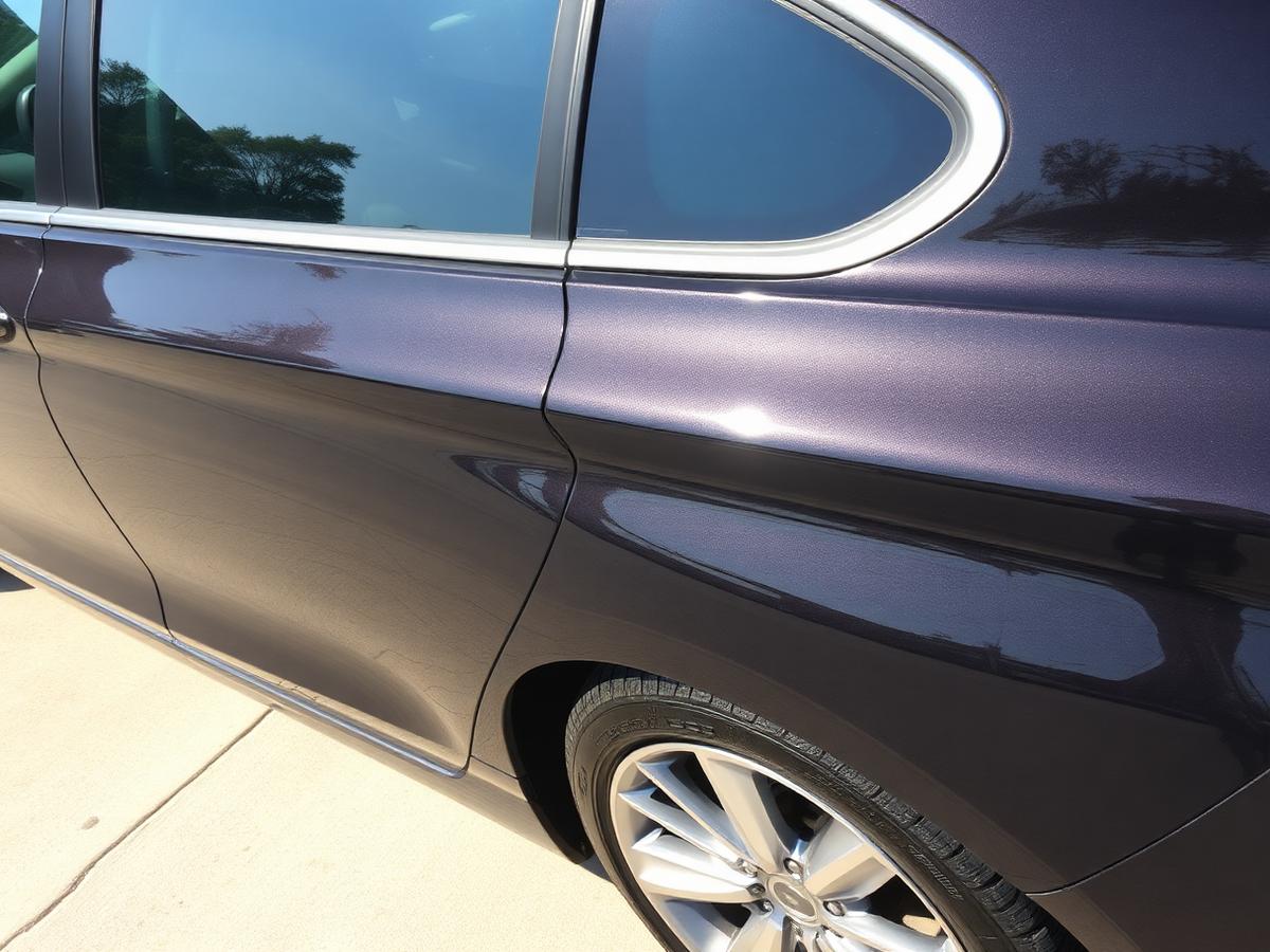 Exterior Restoration — Sedan after professional detailing